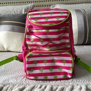 Palm Tree Striped Backpack